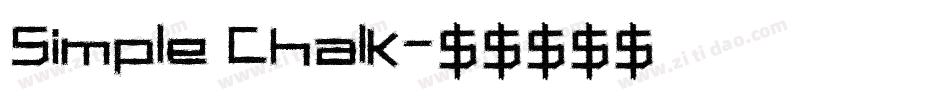 Simple Chalk字体转换